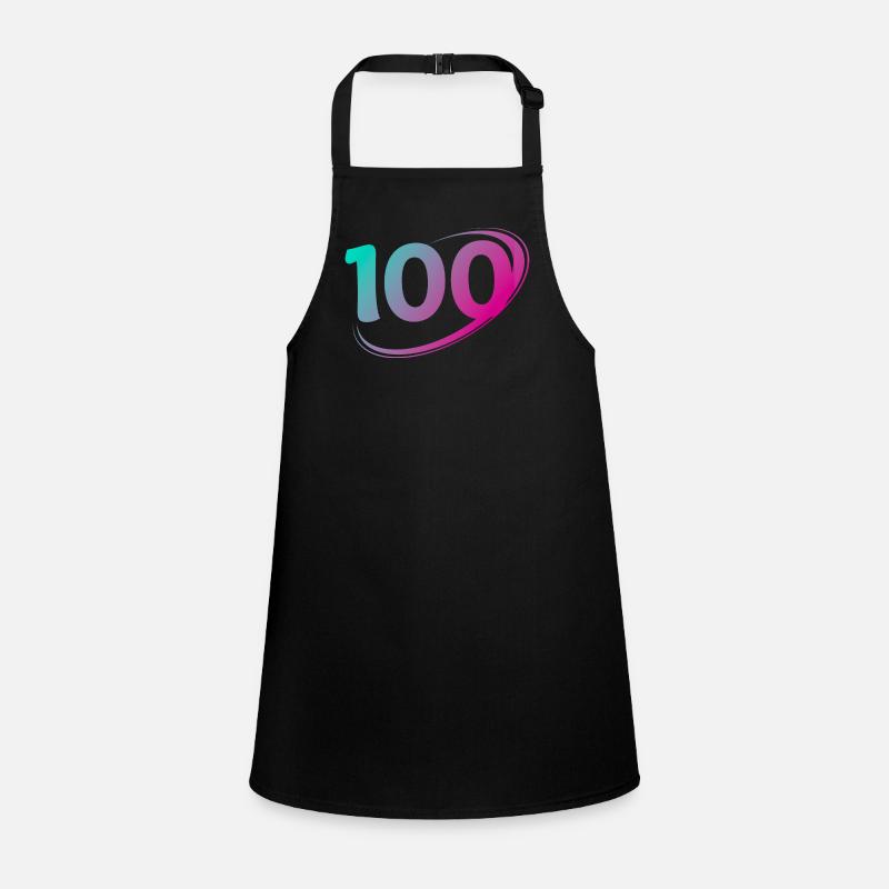 Number 100 Multicolor Children's Apron