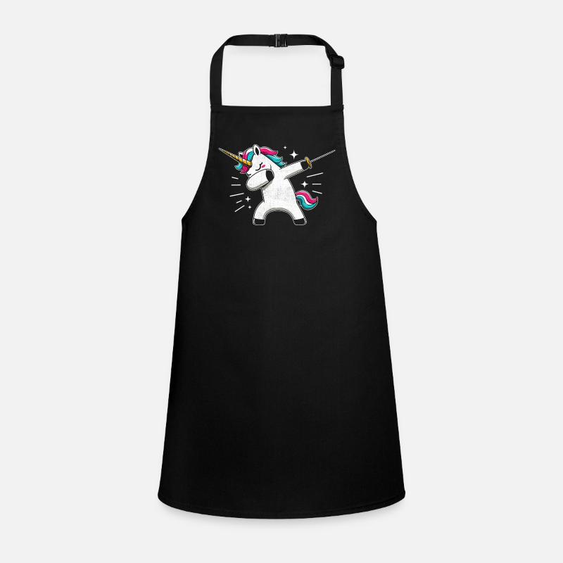 Doublage Licorne Escrimeur Épée Épée Épée Escrime Athlète Tablier Enfant
