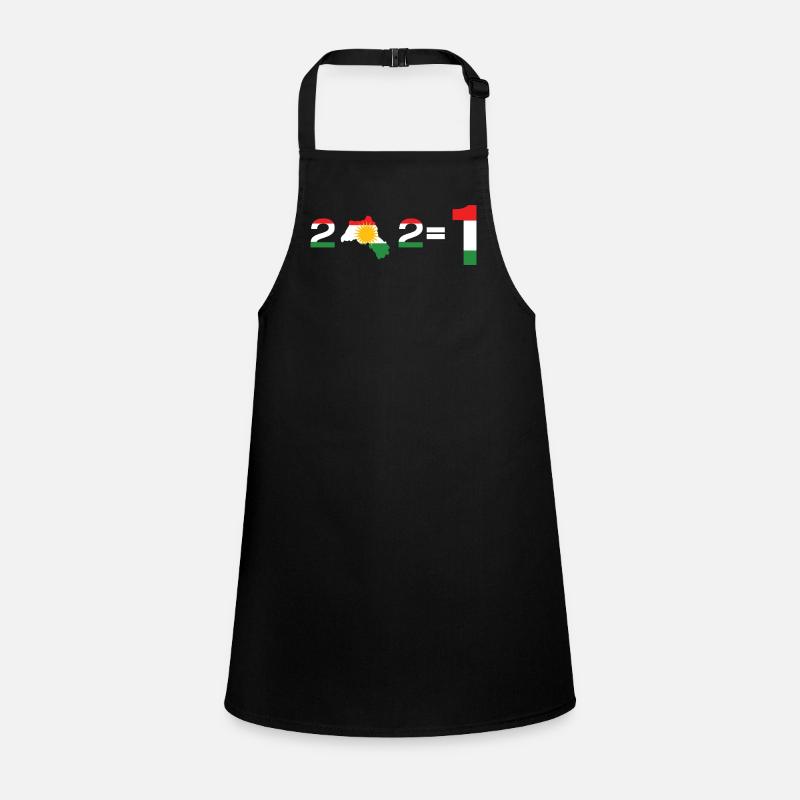 Kurdistan 2+2= 1  Schürze für Kinder
