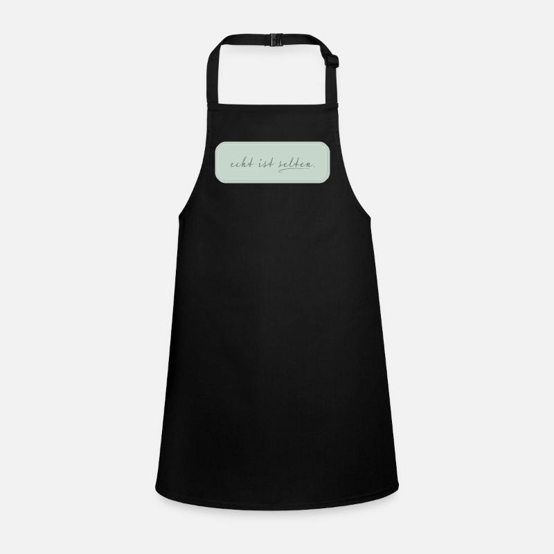 real is rare – minimalist typography Children's Apron