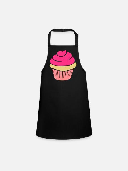 cupcake - Tablier Enfant - noir - Devant