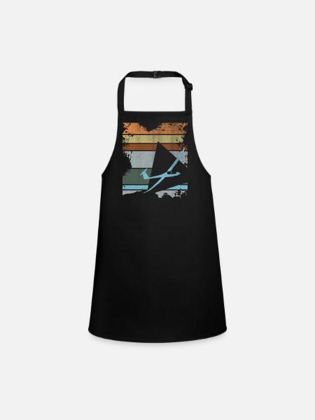 Gliding - Children's Apron - black - Front
