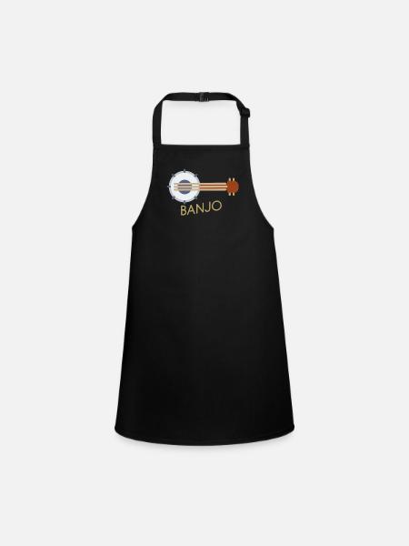 Banjo - Banjo - Children's Apron - black - Front