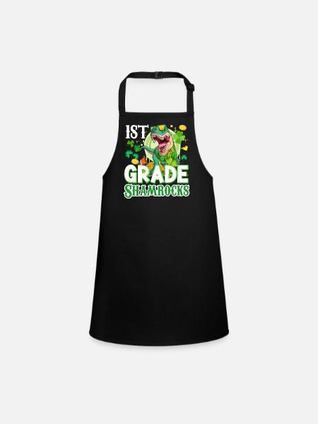 St Paddy’s St Patricksday St Patrick Day - Tablier Enfant - noir - Devant
