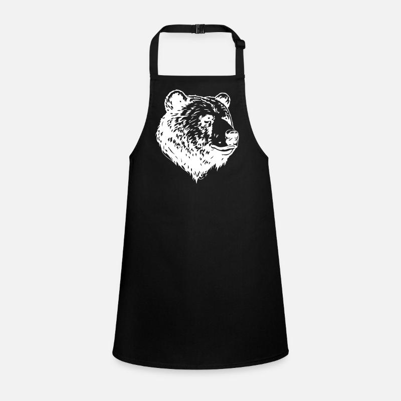 Tête de grizzli d’ours Tablier Enfant