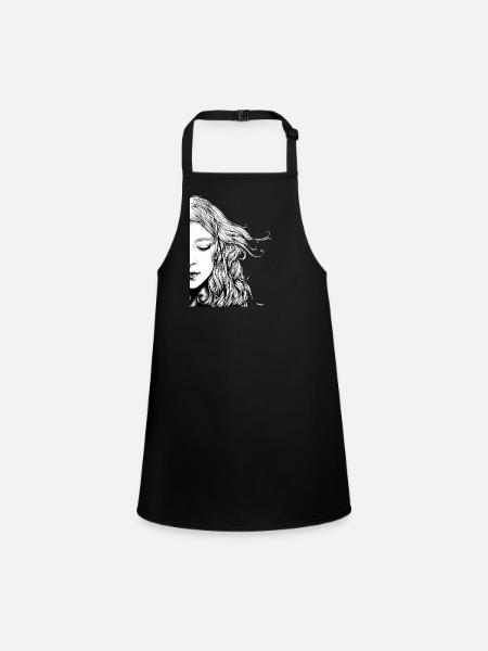 Dreamer - Children's Apron - black - Front