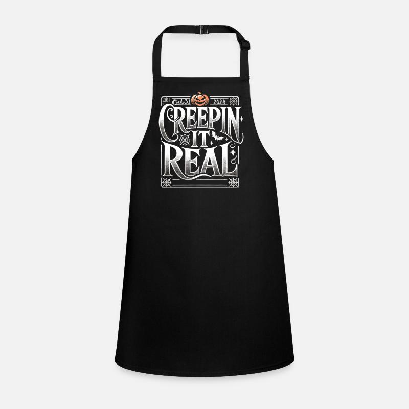 Creepin' It Real - Elegant Halloween Shirt Children's Apron