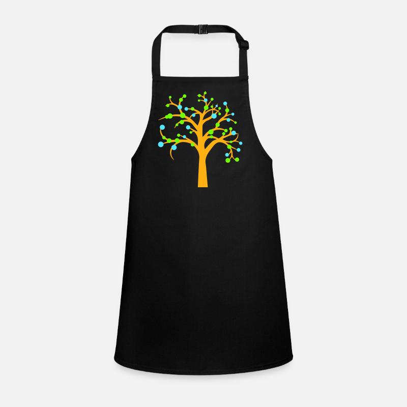 Baum Schöne Blätter Natur Wald Bäumchen Silhouette Schürze für Kinder