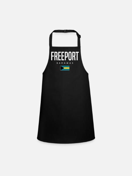 Freeport Bahamas - Tablier Enfant - noir - Devant