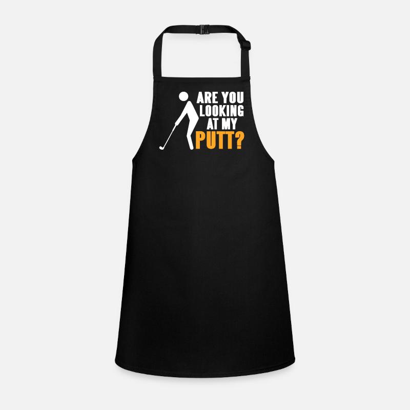 Funny Bogey Every Hole Threw Putter in Pond Children's Apron