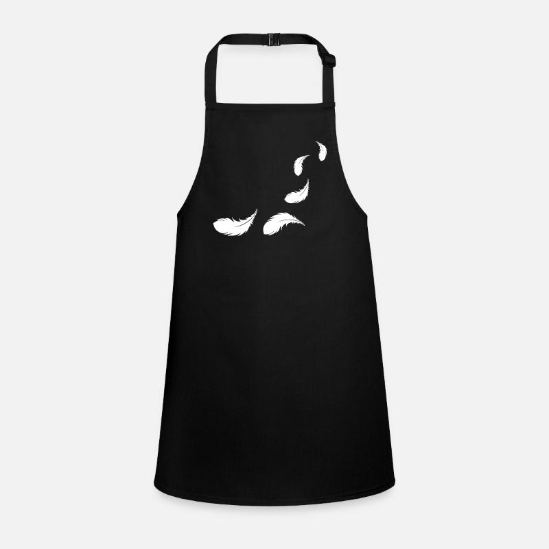 flying feathers white Children's Apron