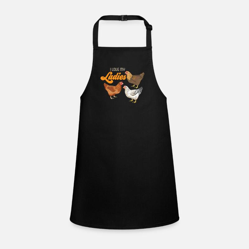 J'aime mon cadeau de poulet fermier fermier dames Tablier Enfant