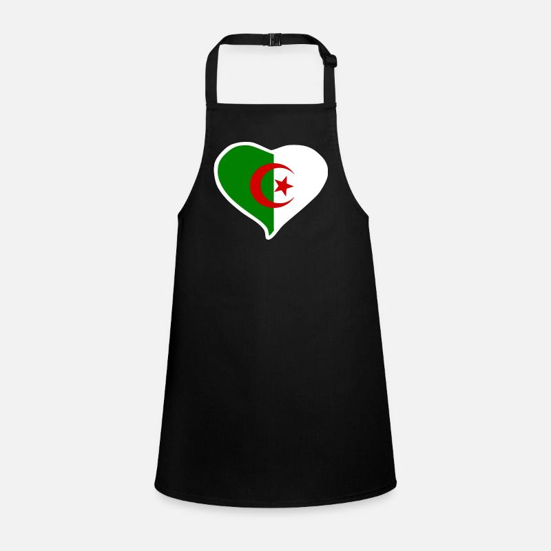 Algerien Herz Flagge Schürze für Kinder