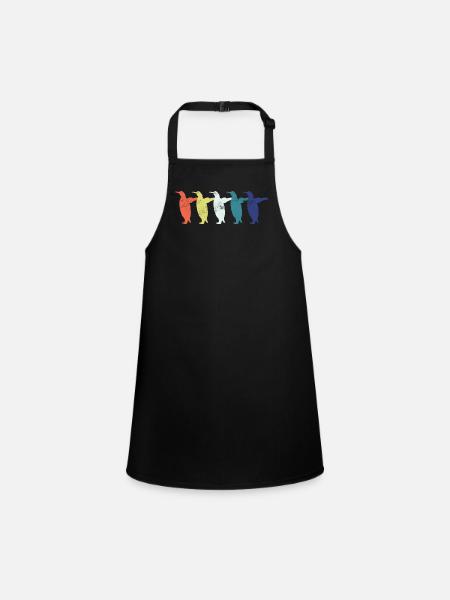 Pingouins - Tablier Enfant - noir - Devant