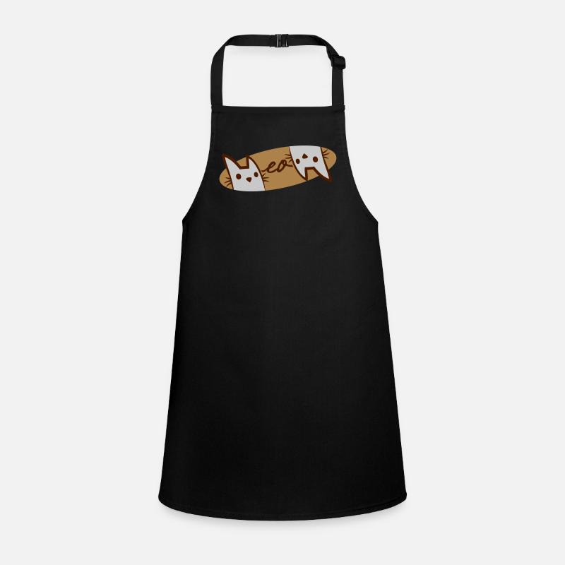 Logo Texte Miaou Chats Tablier Enfant