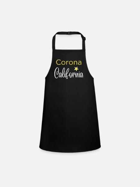 Corona California - Tablier Enfant - noir - Devant