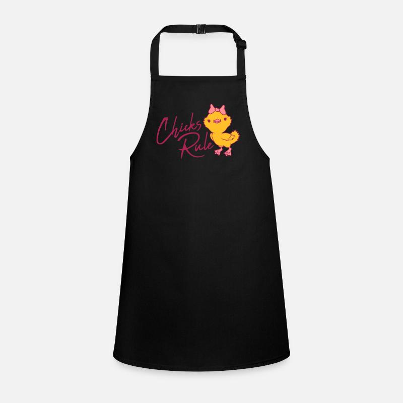 Chicks Rule cute little bird Children's Apron