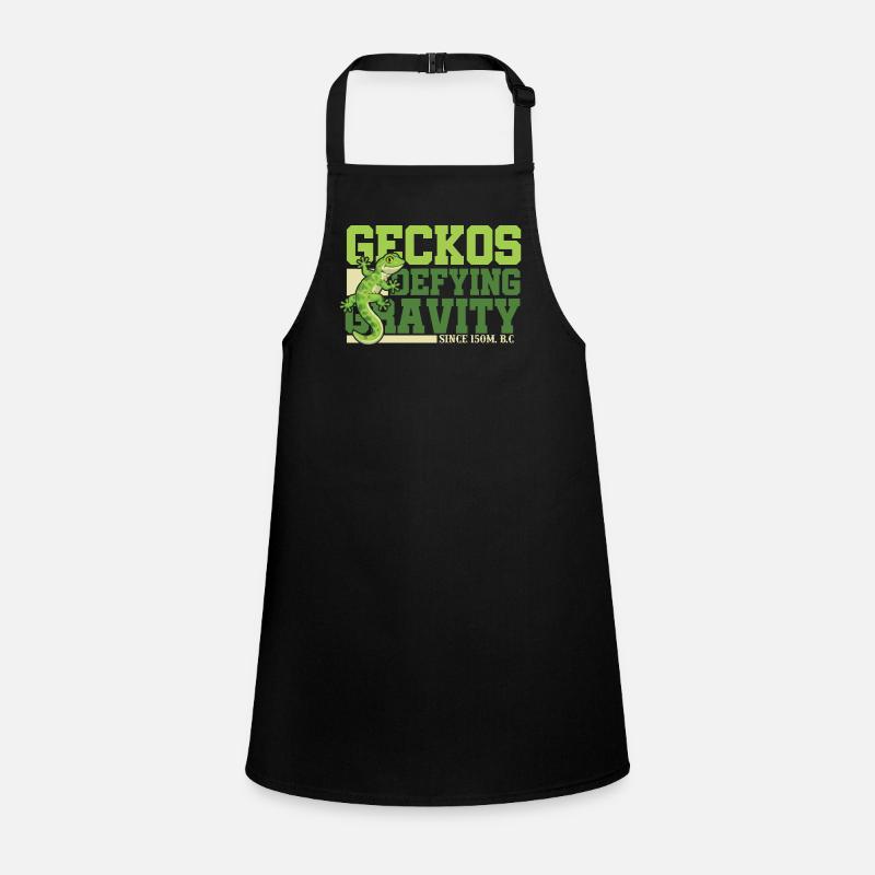 Geckos Defying Gravity Children's Apron