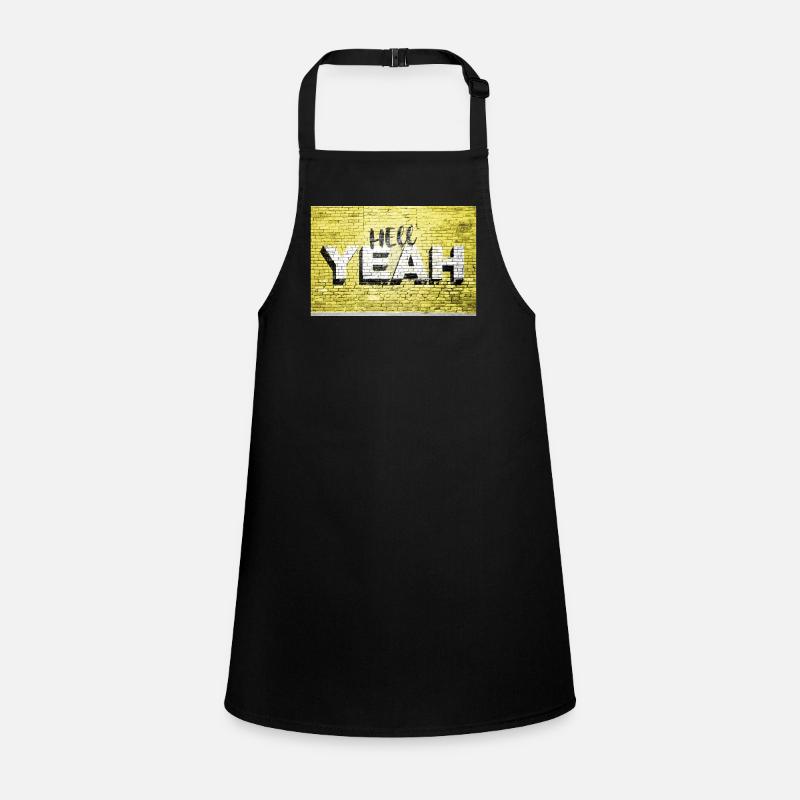 yes brick wall graffiti Children's Apron