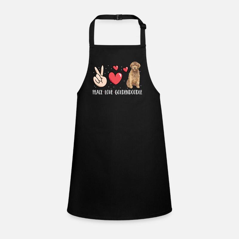 Goldendoodle Doodle Chien - Tablier Enfant - noir
