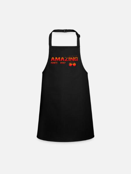 Amazing since 1982 - Children's Apron - black - Front