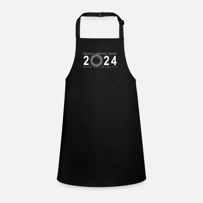 Éclipse solaire Knights Landing Maine 8 avril 2024 Tablier Enfant