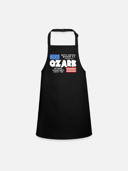 Missouri Ozark - Children's Apron - black - Front