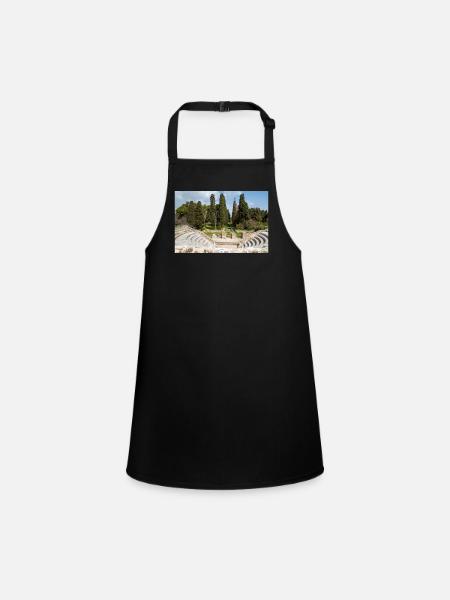 ruins of Roman Odeon of Kos City Kos Island South - Children's Apron - black - Front