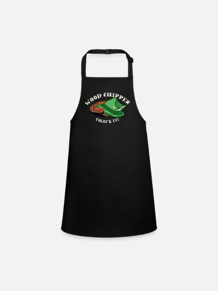 Lumberjack - Children's Apron - black - Front