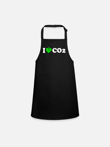 I love co2 - Tablier Enfant - noir - Devant