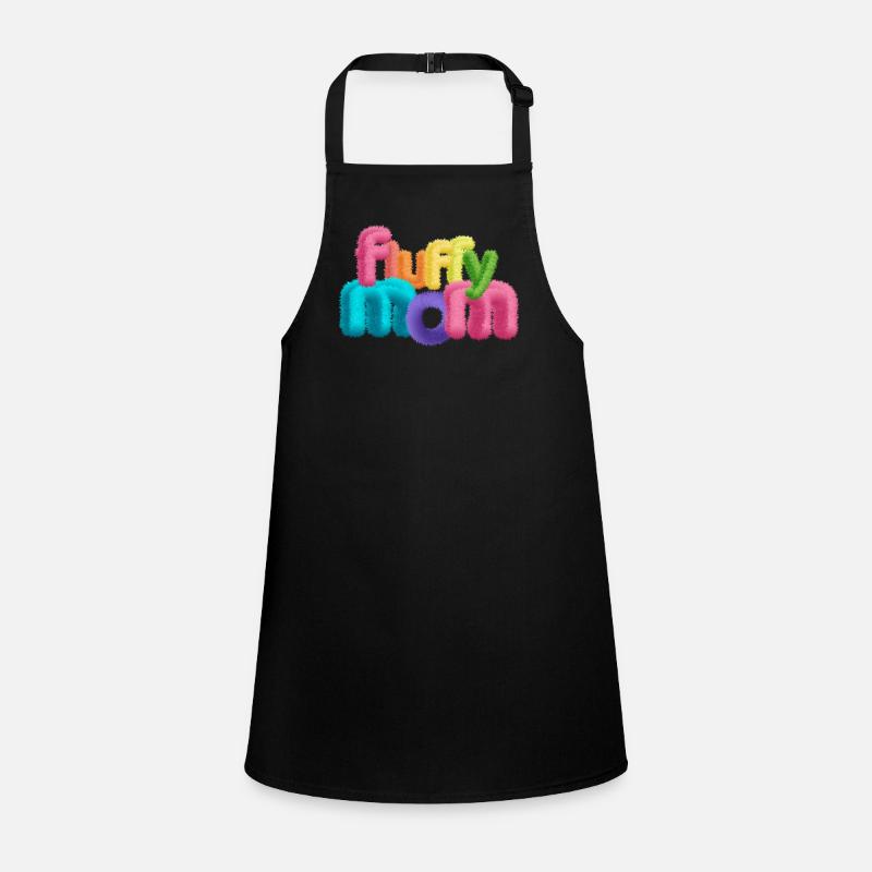 Fluffy Mom – Fluffy 3D Typography Children's Apron