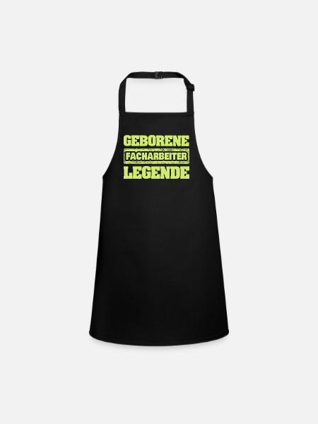 Occupation: Skilled worker - Children's Apron - black - Front