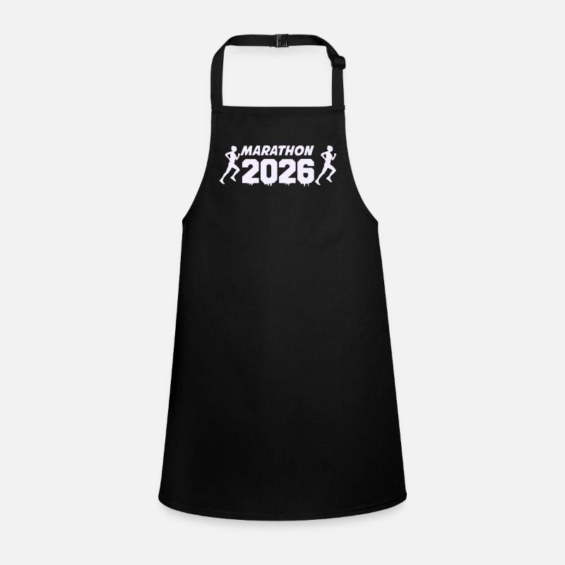 Marathon 2026 Runner Silhouette Design Children's Apron