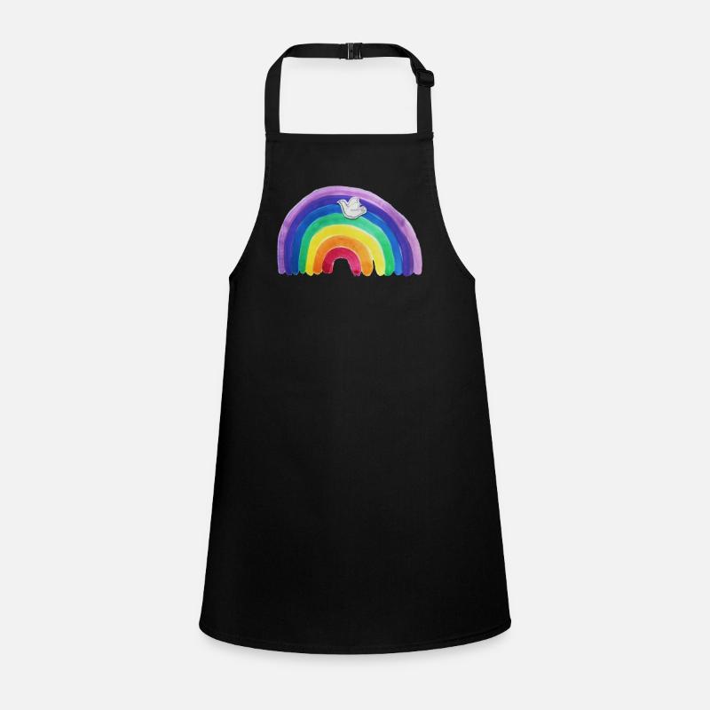 Regenbogen Friedenstaube Schürze für Kinder