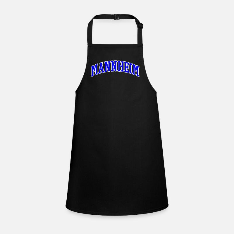 Mannheim Lettering Blue White Children's Apron