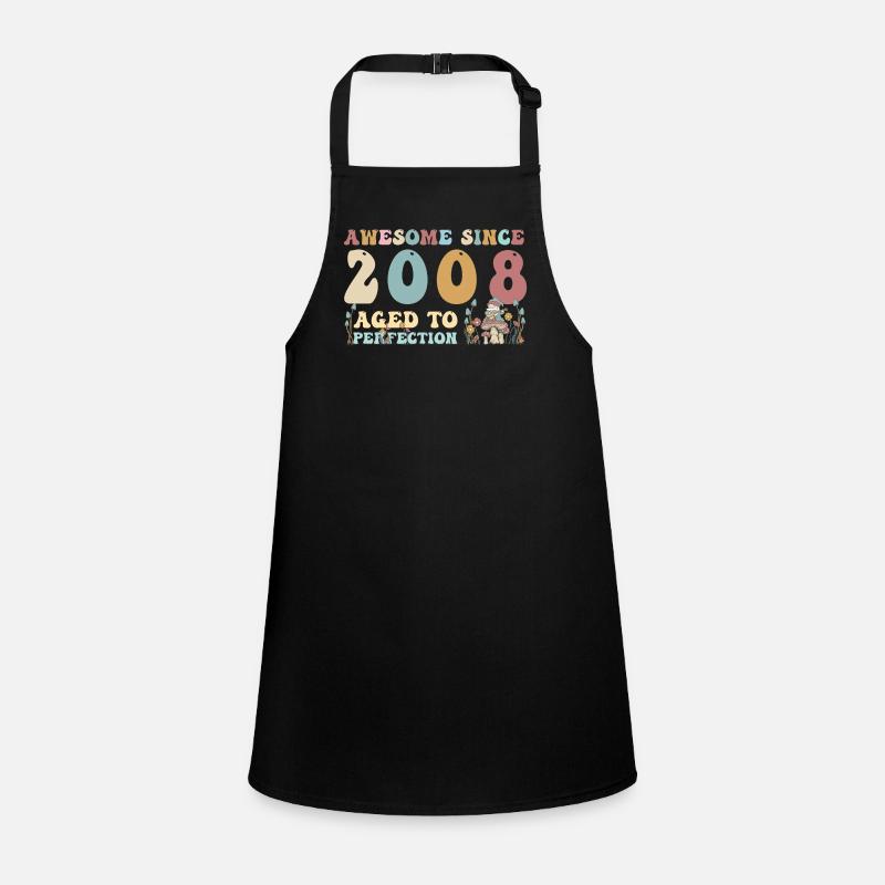 Awesome since 2008 - 15th Birthday - 2023 Groovy Children's Apron