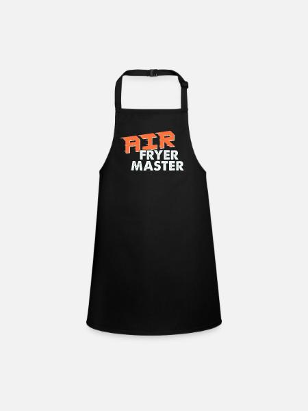 Air Fryer Master Culinary Crafts - Children's Apron - black - Front