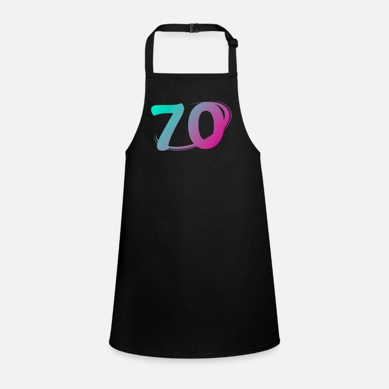 Number 70 multicolor Children's Apron