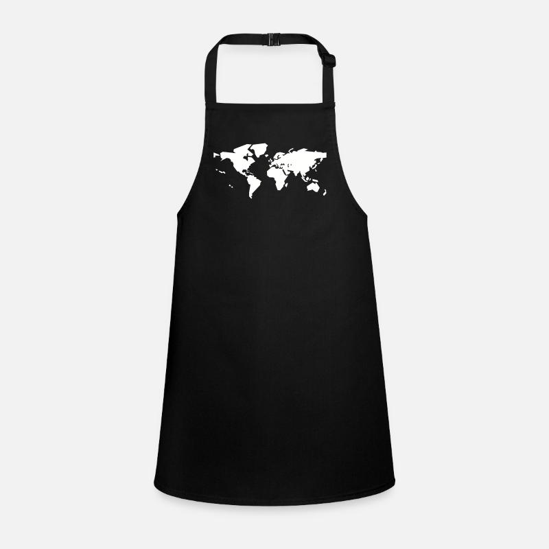 white world map Children's Apron