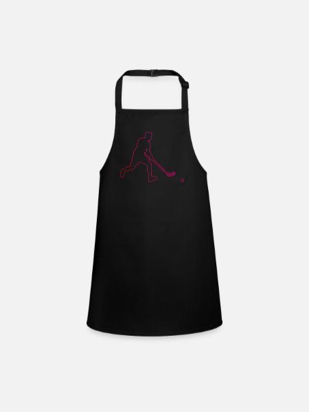 Floorball Hockey Men's Floorball Floorball Floorball - Children's Apron - black - Front