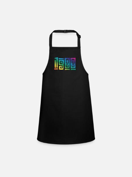 1988 - Children's Apron - black - Front