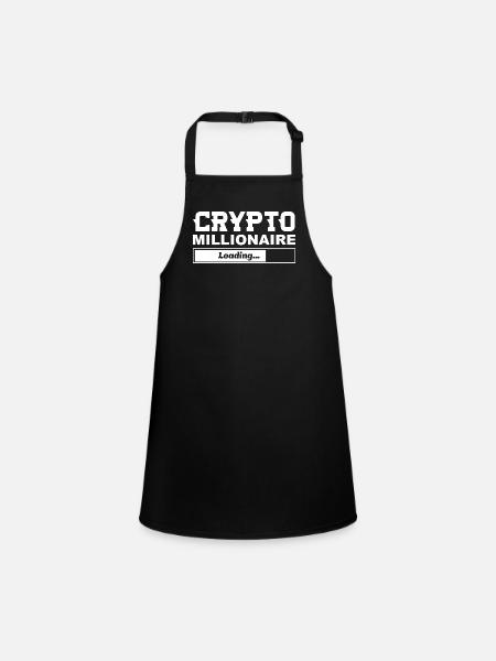Le chargement de Crypto Millionaire - Tablier Enfant - noir - Devant