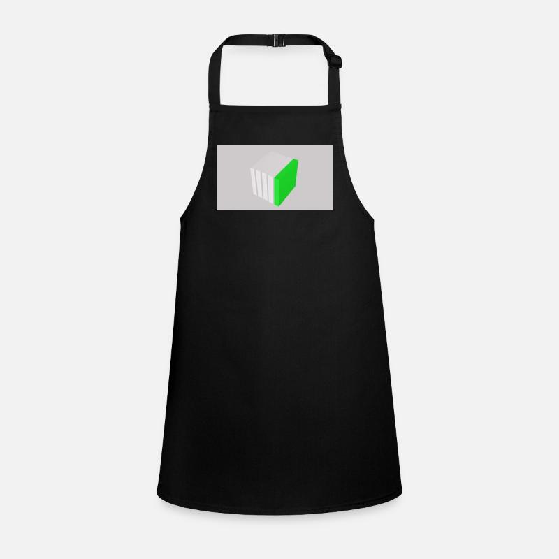 Splitting cube green Children's Apron