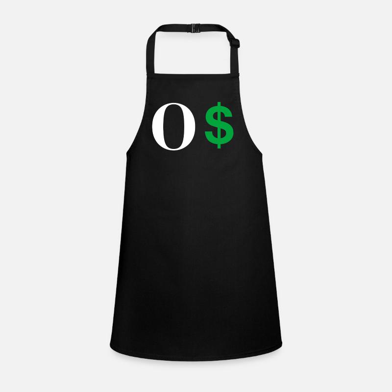 Buchstabe o Dollar Schürze für Kinder