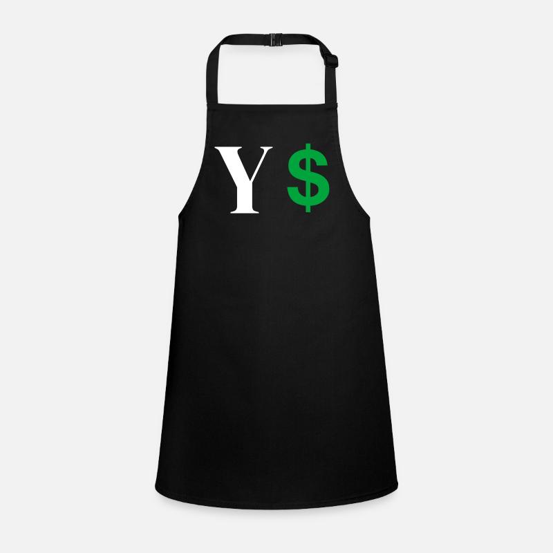 Buchstabe y Dollar Schürze für Kinder