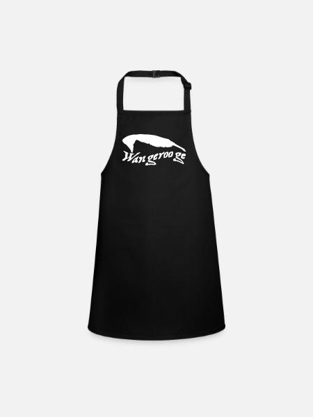 Wangerooge Tattoo - Schürze für Kinder - Schwarz - Vorne