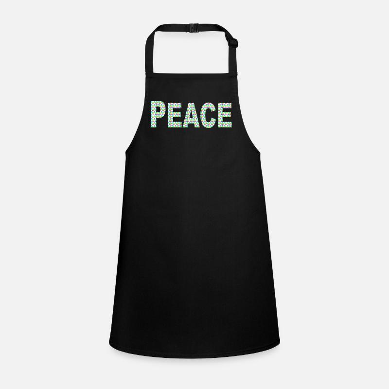 Peace Wort mit Peacezeichen Schürze für Kinder