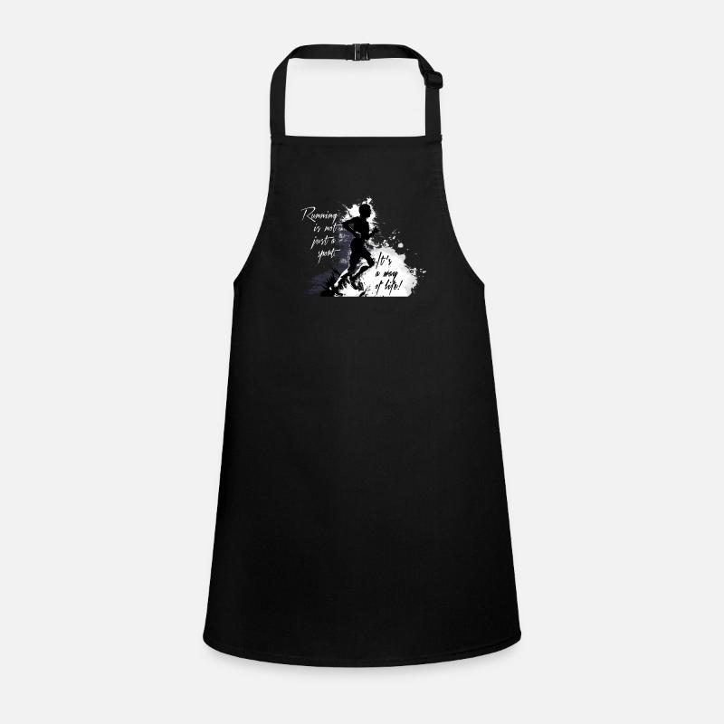 runner - Children's Apron - black