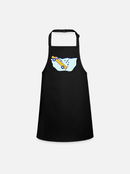 Diving Car - Tablier Enfant - noir - Devant
