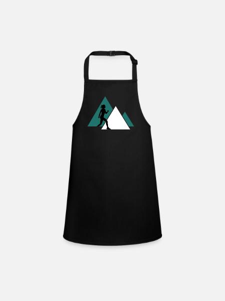 Trailrun Sport Walking Walking Trail Marathon - Tablier Enfant - noir - Devant